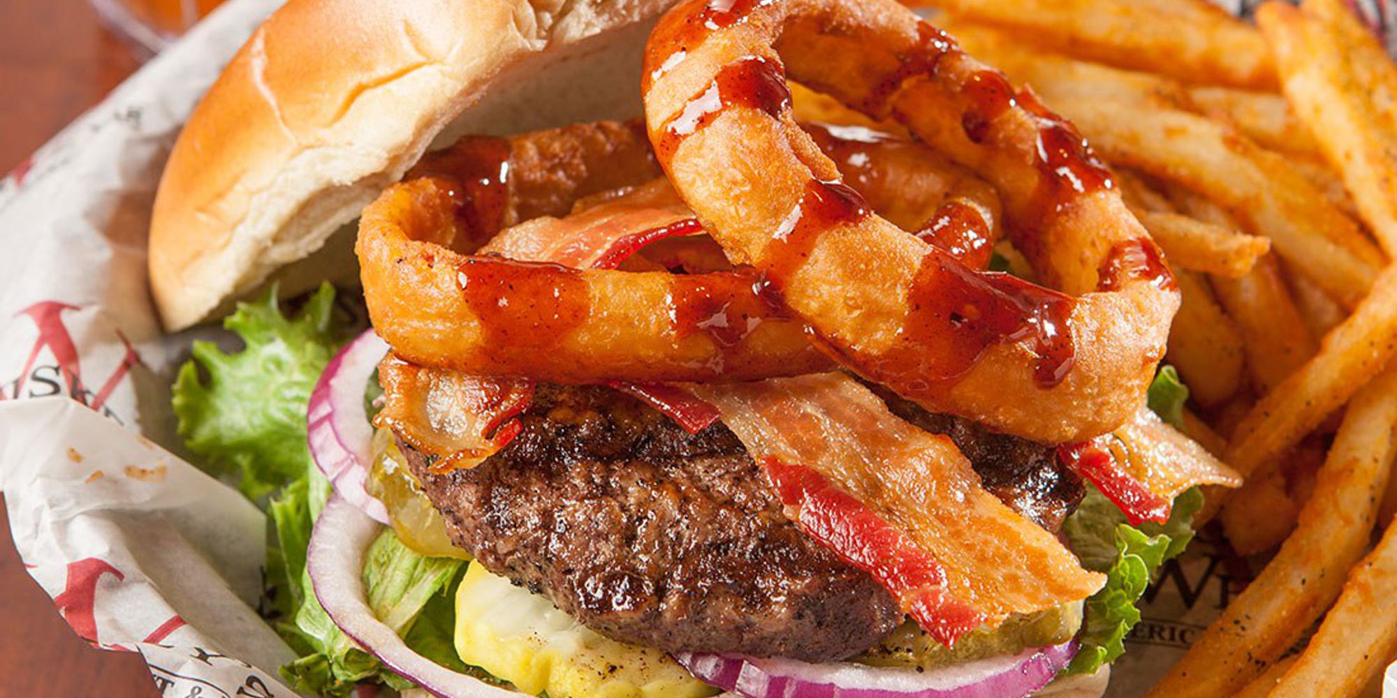 Co bbq burger onion rings